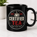 Certified Tea Black Coffee Mug